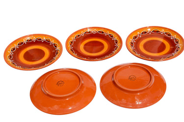 Spanish Sunset Small Dinner Plates Set of 5 (European Size) - Hand Painted From Spain